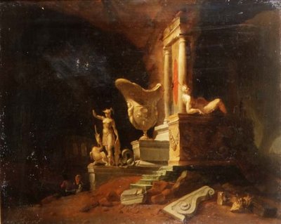 Caprice de ruines et statues - William Gowe Ferguson