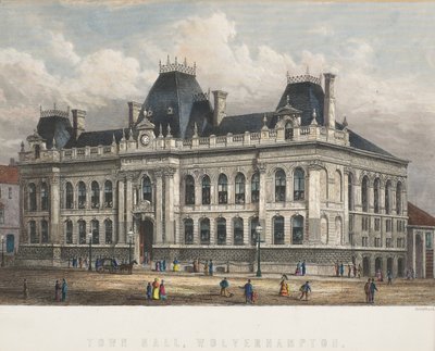 Hôtel de Ville, Wolverhampton, vers 1871 - William Greatbach