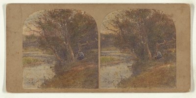 [Homme pensif assis au bord de la rivière] - William Grundy