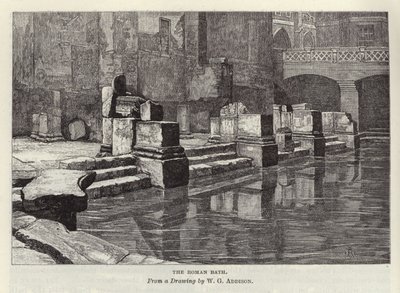 Les thermes romains à Bath - William Grylls Addison