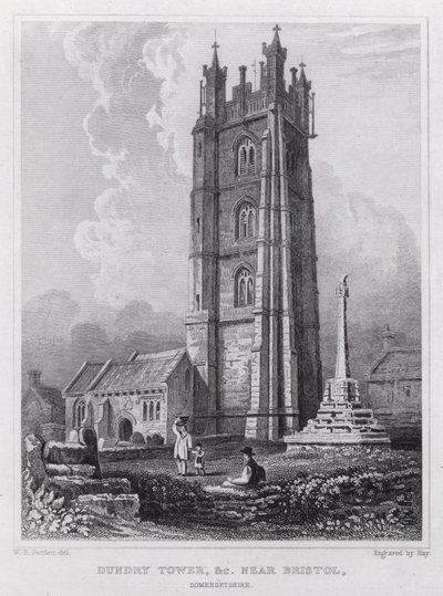 Tour de Dundry, près de Bristol, Somersetshire - William H. Bartlett