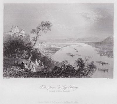 Vue depuis le Leopoldsberg, en direction de Kloster Neuburg - William H. Bartlett