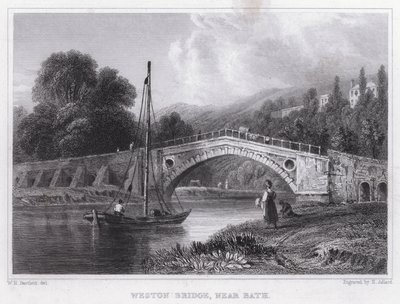 Pont de Weston, près de Bath - William H. Bartlett
