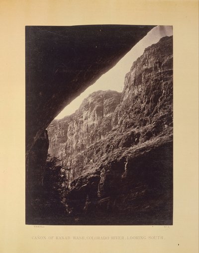 Canyon de Kanab Wash, Rivière Colorado, Vue vers le Sud - William H. Bell