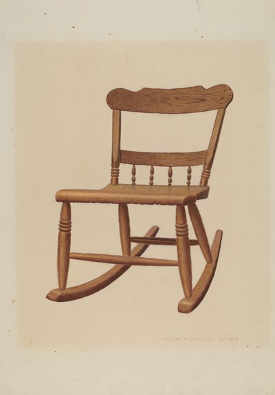 Chaise berçante pour enfant, vers 1939 - William H Edwards