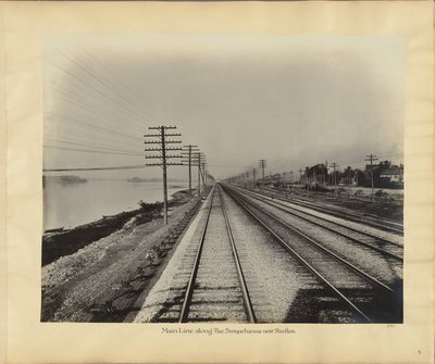 Ligne principale le long de la Susquehanna près de Steelton - William H. Rau
