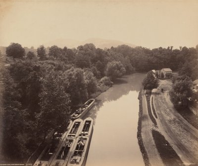 Canal Morris depuis le pont de Green - William H. Rau