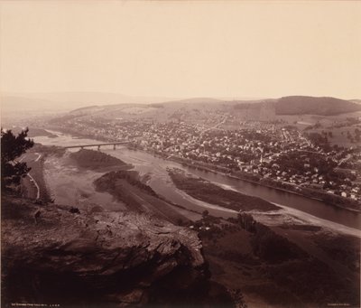 Towanda depuis Table Rock, pour la Lehigh Valley Railroad - William H. Rau