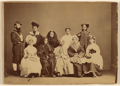 Photo de mascarade 18 février 1868 - Friendship Hall Phila. - William H. Rhoades