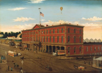 Dépôt de la Troisième Avenue, vers 1859-60 - William H Schenck