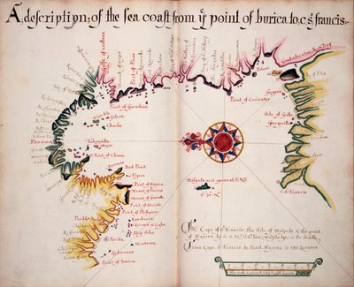Description de la côte maritime du point de Burica à C St. Francis - William Hack