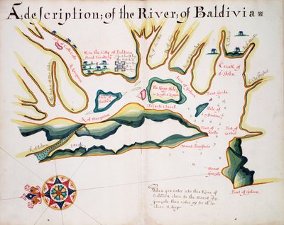 Description de la rivière de Baldivia - William Hack