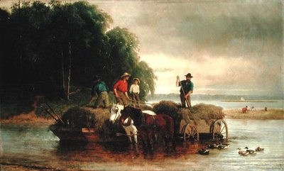 Récolte de la laîche, rivière Shrewsbury, New Jersey - William Hahn