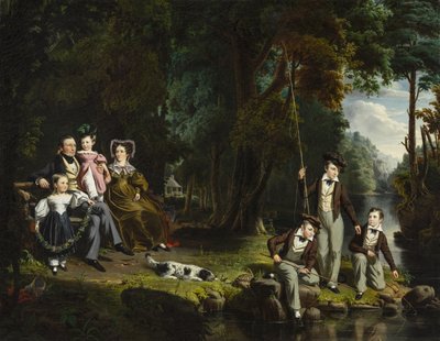 Alexander Masterton et sa femme et ses enfants, 1834 - William Hamilton