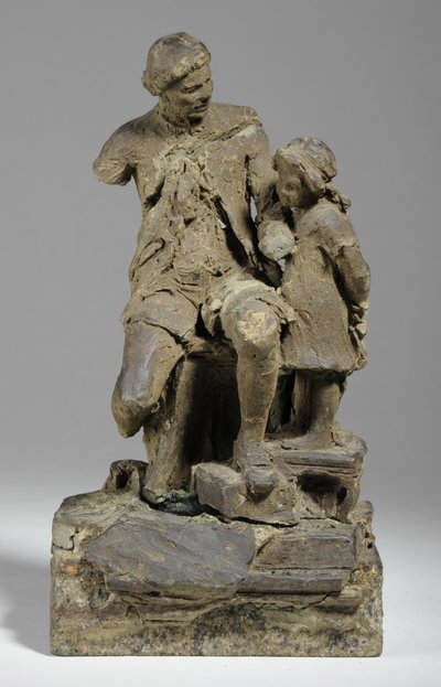 Maquette pour Joshua Reynolds avec Enfant - William Hamo Thornycroft