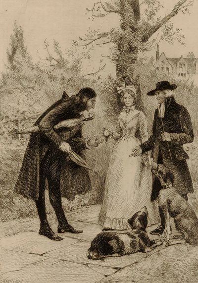 Sans titre (couple rencontrant un homme) - William Harry Warren Bicknell