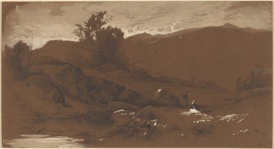 Figures dans un paysage - William Hart