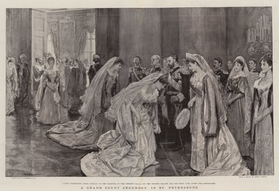 Une grande cérémonie de cour à Saint-Pétersbourg - William Hatherell