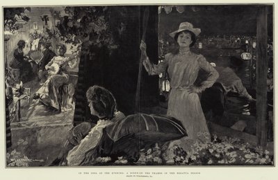 Dans la fraîcheur du soir, une scène sur la Tamise pendant la saison des régates - William Hatherell