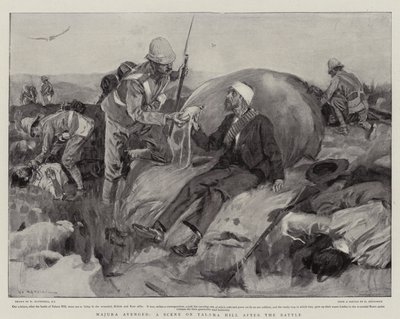 Majuba vengé, une scène sur Talana Hill après la bataille - William Hatherell