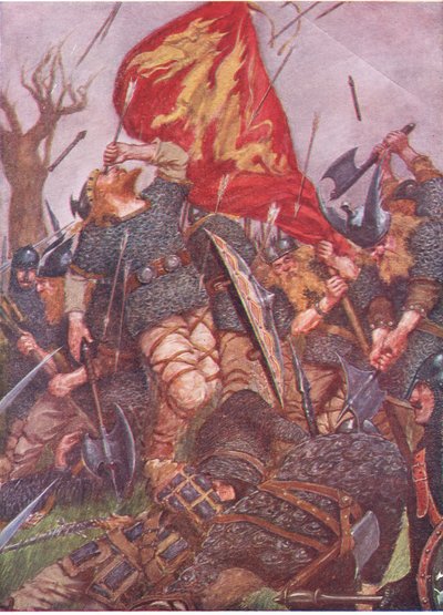 Un trait, tombant du ciel, perça son œil droit - William Hatherell