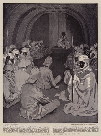 La mission britannique à Kano, une audience du roi - William Hatherell