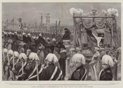 Le cortège funèbre en route vers la forteresse - William Hatherell