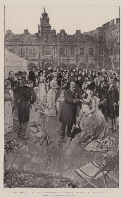 La Garden Party du Marquis de Salisbury à Hatfield - William Hatherell