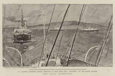 Les manœuvres navales - William Hatherell