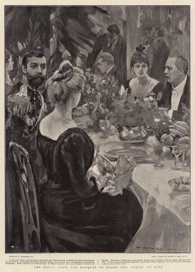 Le Tour Royal, le Banquet à bord de l
