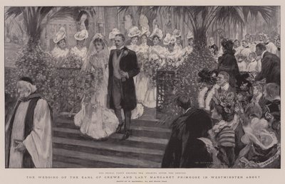 Le mariage du comte de Crewe et de Lady Margaret Primrose à l