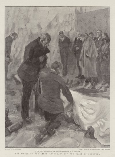 Le naufrage du paquebot Mohegan au large des côtes de Cornouailles - William Hatherell