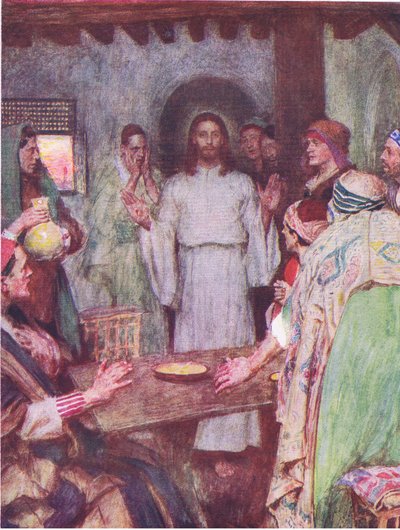Alors Jésus vint et se tint au milieu, de L