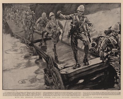 Avec la force de Sir Charles Warren, la 11e brigade traversant la petite rivière Bushman - William Hatherell