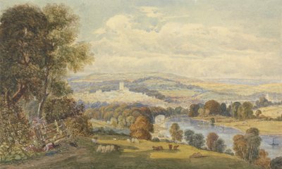 Vue de Totnes, Devon - William Havell