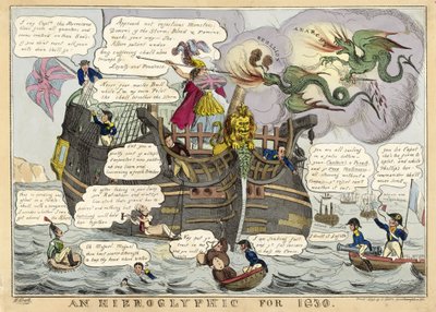 Un hiéroglyphe pour 1830, pub. 1830 - William Heath