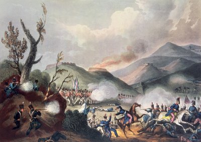 Bataille de Busaco, 27 septembre 1810, gravée par Thomas Sutherland (né vers 1785) - William Heath