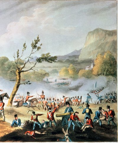 Bataille de Maida, 4 juillet 1806, gravée par Thomas Sutherland (détail) - William Heath