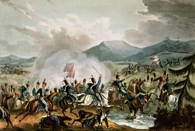 Bataille de Morales, 2 juin 1813, gravée par Thomas Sutherland - William Heath
