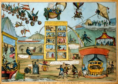Caricature du voyage futur - William Heath