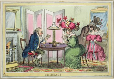 Cribbage, publié par Thomas McLean, Londres - William Heath