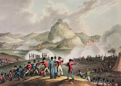 Siège de Saint-Sébastien, juillet 1813, gravé par Thomas Sutherland - William Heath