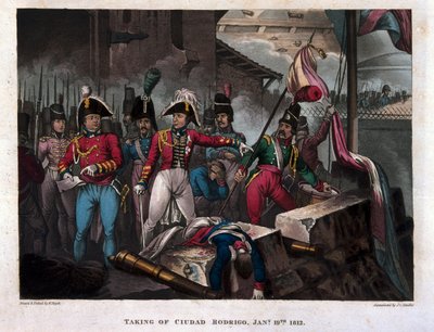 Prise de Ciudad Rodrigo le 19 janvier 1812, publié en 1818 - William Heath