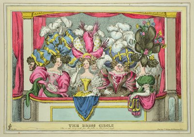 Le Cercle des Spectateurs, publié par Thomas McLean, Londres (gravure en couleur) - William Heath