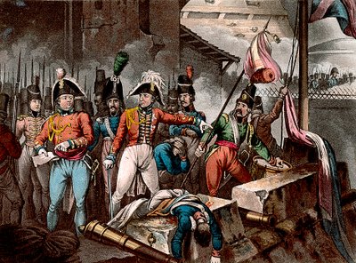 Le duc de Wellington à la prise de Ciudad Rodrigo, Espagne, Guerre péninsulaire, 1812 c1818 - William Heath