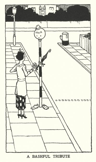 Un hommage timide (lithographie) - William Heath Robinson