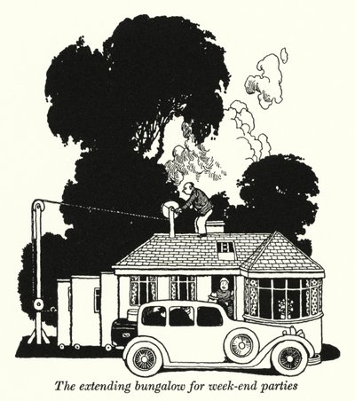 Un bungalow extensible pour les fêtes de week-end - William Heath Robinson
