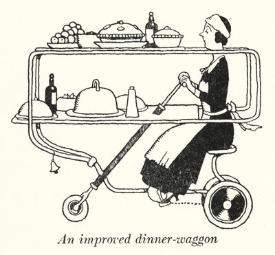 Un chariot de dîner amélioré - William Heath Robinson