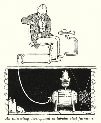 Un développement intéressant dans le mobilier en acier tubulaire - William Heath Robinson