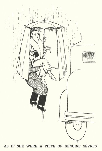 Comme si elle était une pièce de véritable Sèvres (lithographie) - William Heath Robinson
